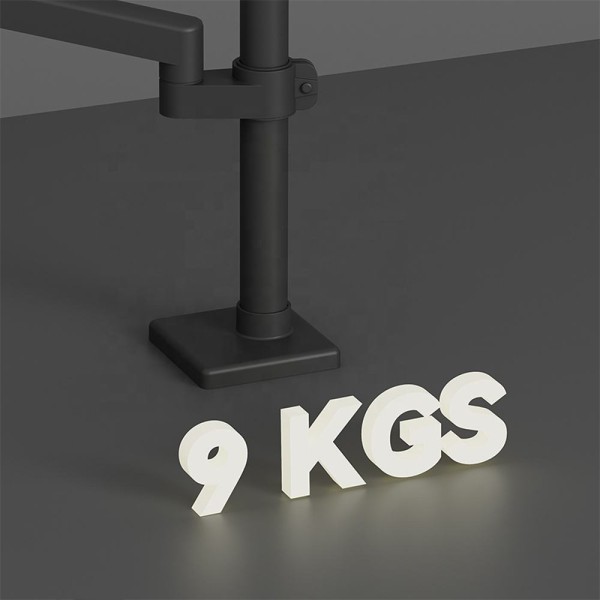 Black adjustable monitor stand arm Black adjustable monitor stand arm