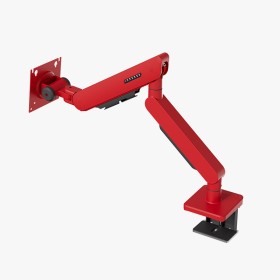 Red mechanical spring monitor stand arm