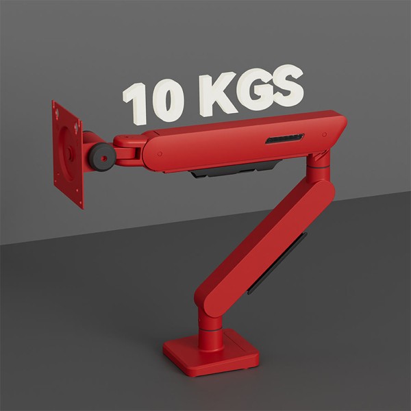Red mechanical spring monitor stand arm Red mechanical spring monitor stand arm