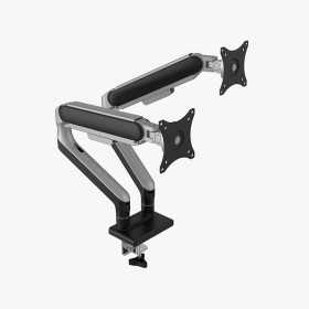 Easy-to-assemble dual monitor stand arm