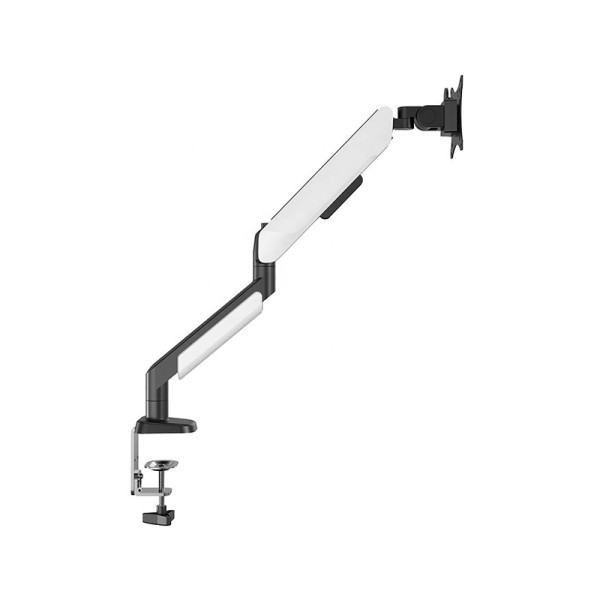 Heavy-duty flexible gas spring monitor mounting arm