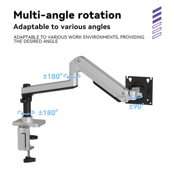 Mechanical spring single monitor mount arm Mechanical spring single monitor mount arm