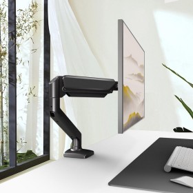 Gas spring adjustable monitor stand arm