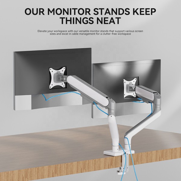 Innovative dual-hinged arm dual-monitor bracket arm Innovative dual-hinged arm dual-monitor bracket arm