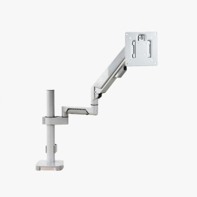 White easy-to-install monitor stand arm