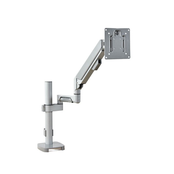 White easy-to-install monitor stand arm