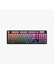Gradient-colored ergonomic wired keyboard