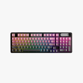 Gradient-colored ergonomic wired keyboard