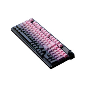 Gradient-colored ergonomic wired keyboard