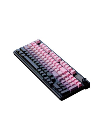 Gradient-colored ergonomic wired keyboard