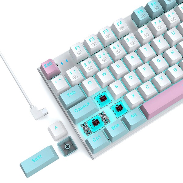 Double-layered soundproof wired mechanical keyboard Double-layered soundproof wired mechanical keyboard