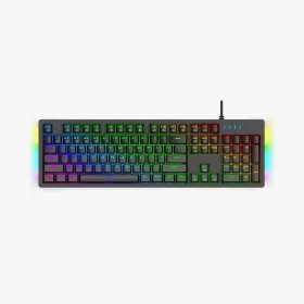 Black 104-key wired mechanical keyboard