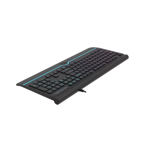 Splash-proof silent wired mechanical keyboard