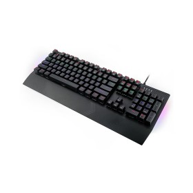 87-key wired mechanical keyboard with wrist rest