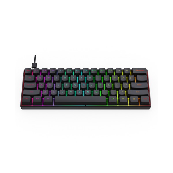 61-key RGB backlit wired mechanical keyboard 61-key RGB backlit wired mechanical keyboard