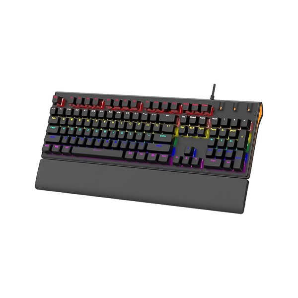 Ergonomic wired mechanical keyboard with palm rest Ergonomic wired mechanical keyboard with palm rest