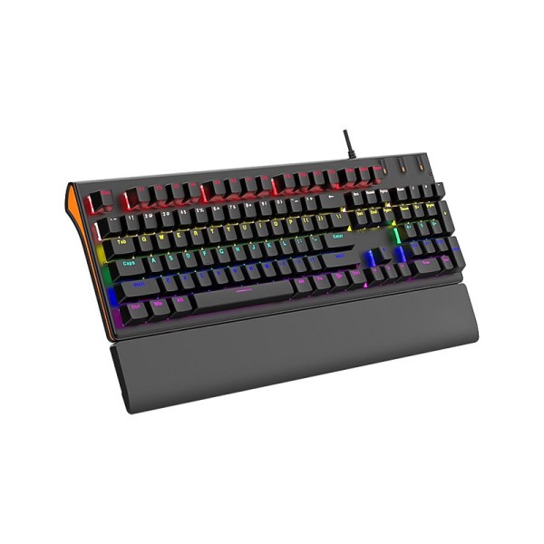 Ergonomic wired mechanical keyboard with palm rest Ergonomic wired mechanical keyboard with palm rest