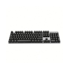 High-quality black wired mechanical keyboard