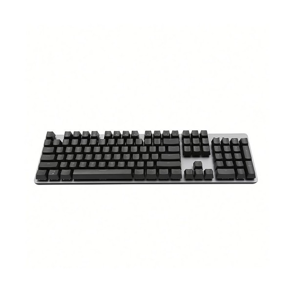 High-quality black wired mechanical keyboard