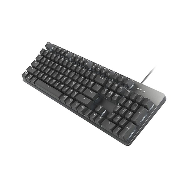 High-quality black wired mechanical keyboard