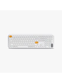 Rechargeable ergonomic curved wireless keyboard