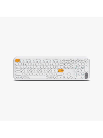 Rechargeable ergonomic curved wireless keyboard
