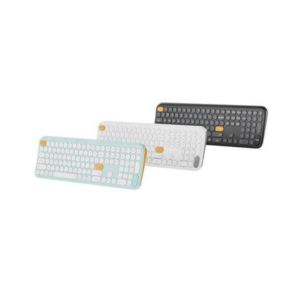 Rechargeable ergonomic curved wireless keyboard