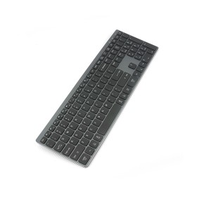 Black rechargeable backlit wireless keyboard
