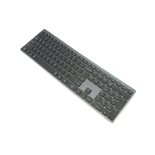 Black rechargeable backlit wireless keyboard