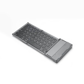 Portable foldable wireless keyboard with touchpad