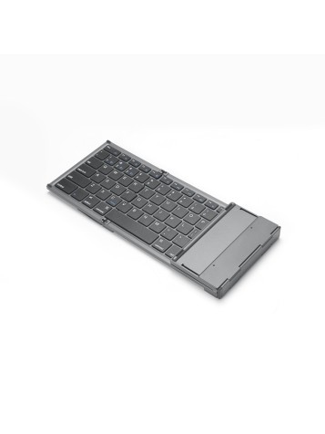 Portable foldable wireless keyboard with touchpad