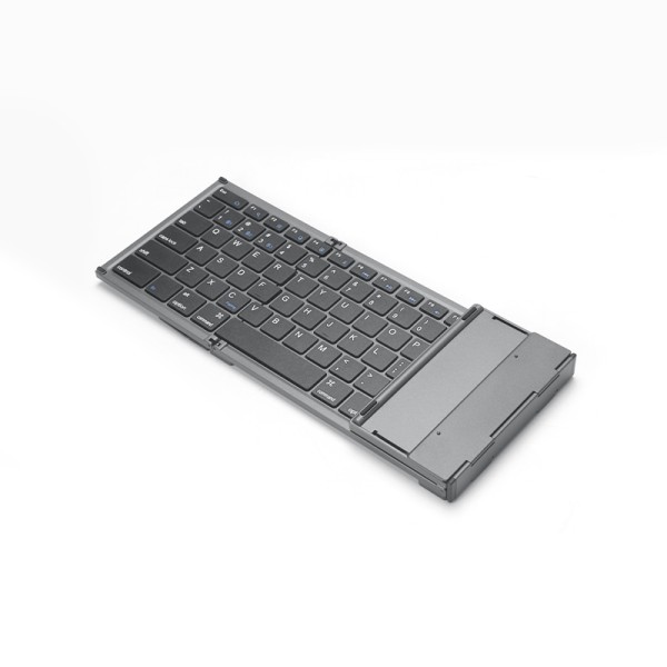 Portable foldable wireless keyboard with touchpad
