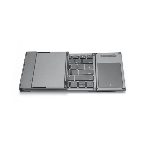 Portable foldable wireless keyboard with touchpad