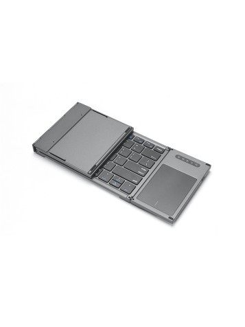 Portable foldable wireless keyboard with touchpad