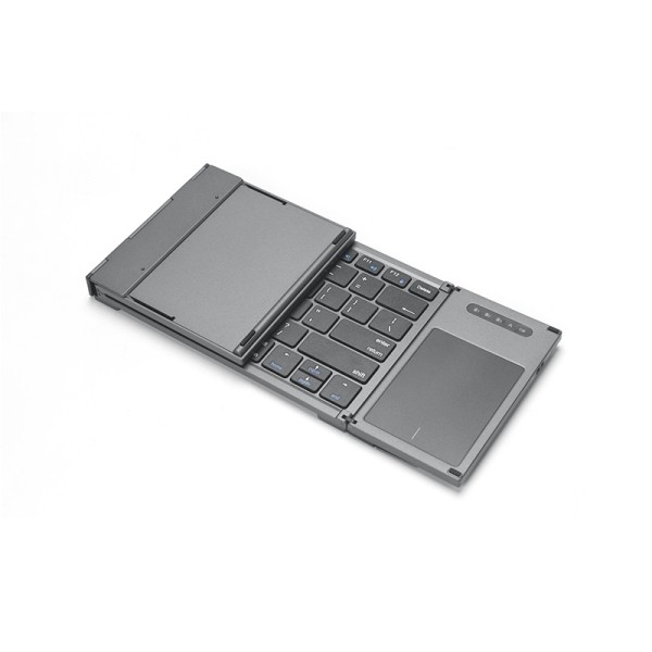 Portable foldable wireless keyboard with touchpad