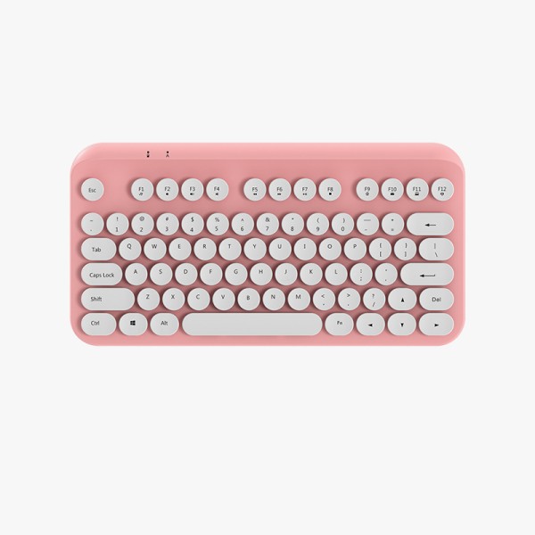 Retro and elegant 77-key wireless keyboard
