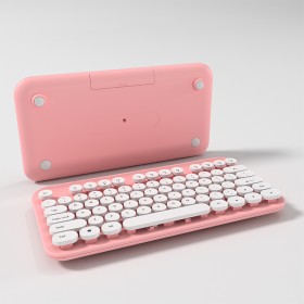 Retro and elegant 77-key wireless keyboard