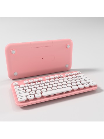 Retro and elegant 77-key wireless keyboard