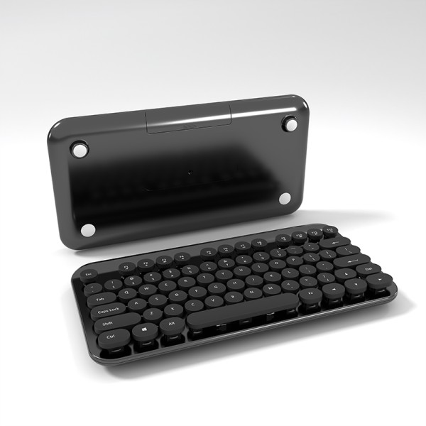 Retro and elegant 77-key wireless keyboard