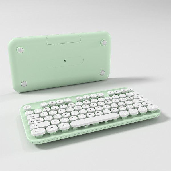 Retro and elegant 77-key wireless keyboard