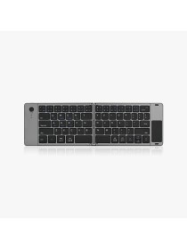 Black ultra-thin foldable wireless keyboard