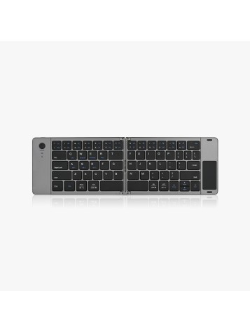 Black ultra-thin foldable wireless keyboard