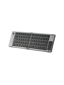 Black ultra-thin foldable wireless keyboard