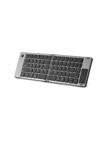 Black ultra-thin foldable wireless keyboard