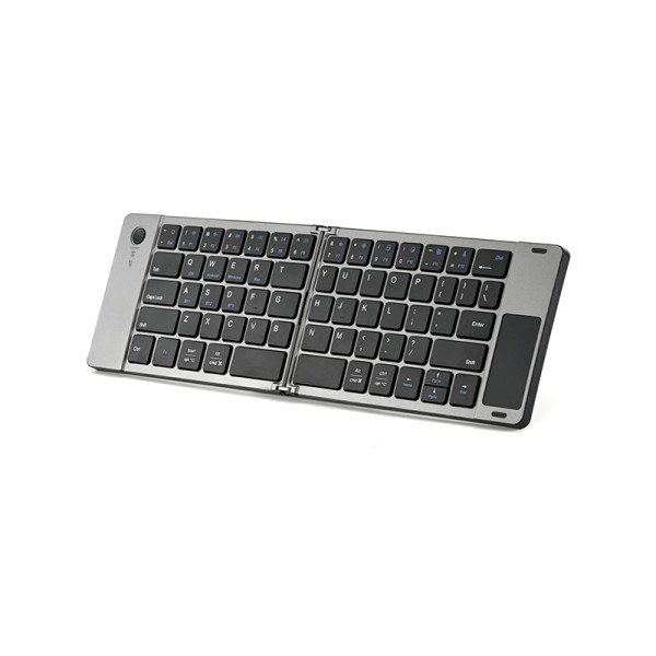 Black ultra-thin foldable wireless keyboard