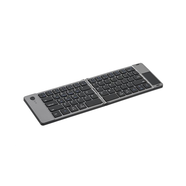 Black ultra-thin foldable wireless keyboard