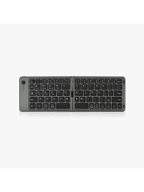 Ergonomic foldable wireless keyboard