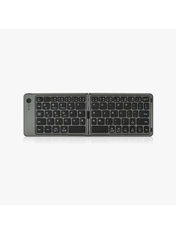 Ergonomic foldable wireless keyboard