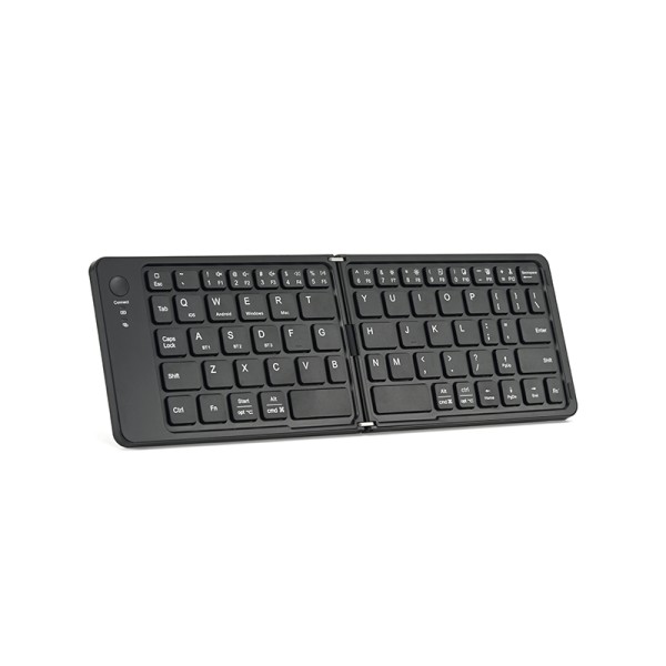 Ergonomic foldable wireless keyboard